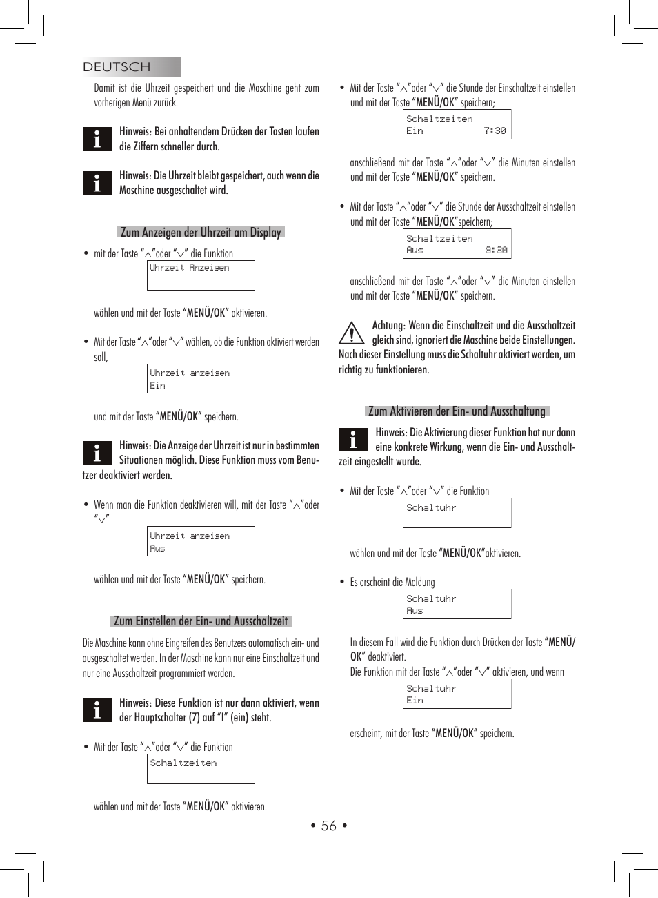 Gaggia Titanium User Manual | Page 56 / 132