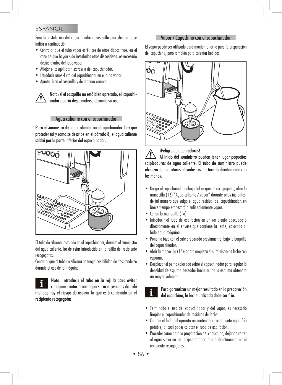 Gaggia Titanium User Manual | Page 86 / 132