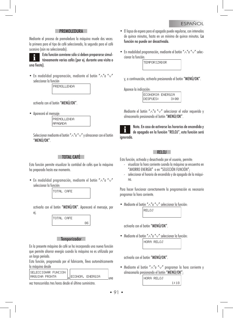Gaggia Titanium User Manual | Page 91 / 132