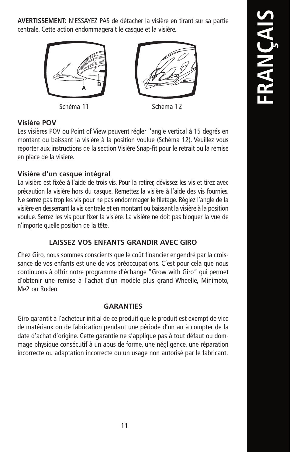 Français | Giro Helmet User Manual | Page 11 / 70