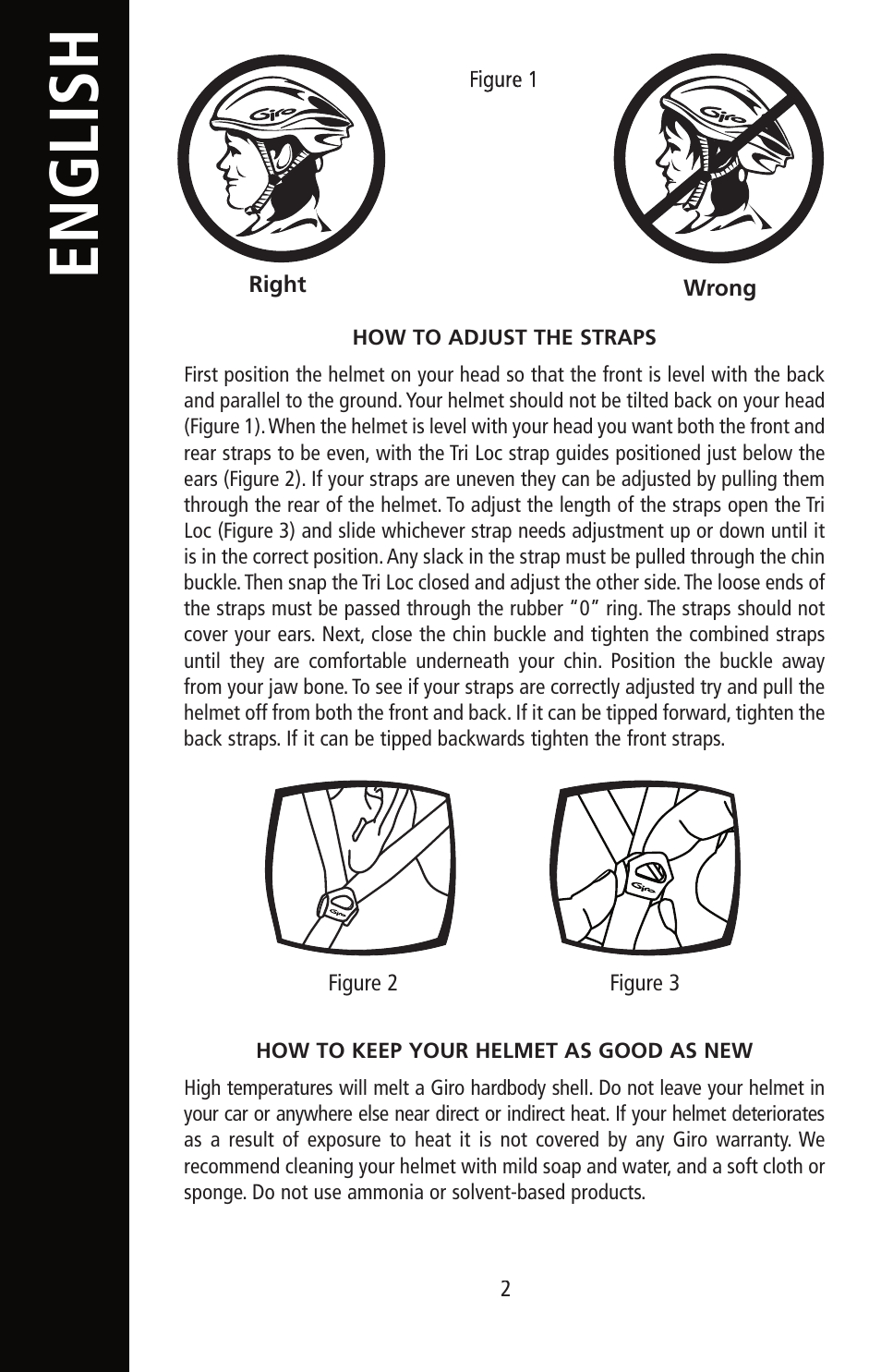English | Giro Helmet User Manual | Page 2 / 70