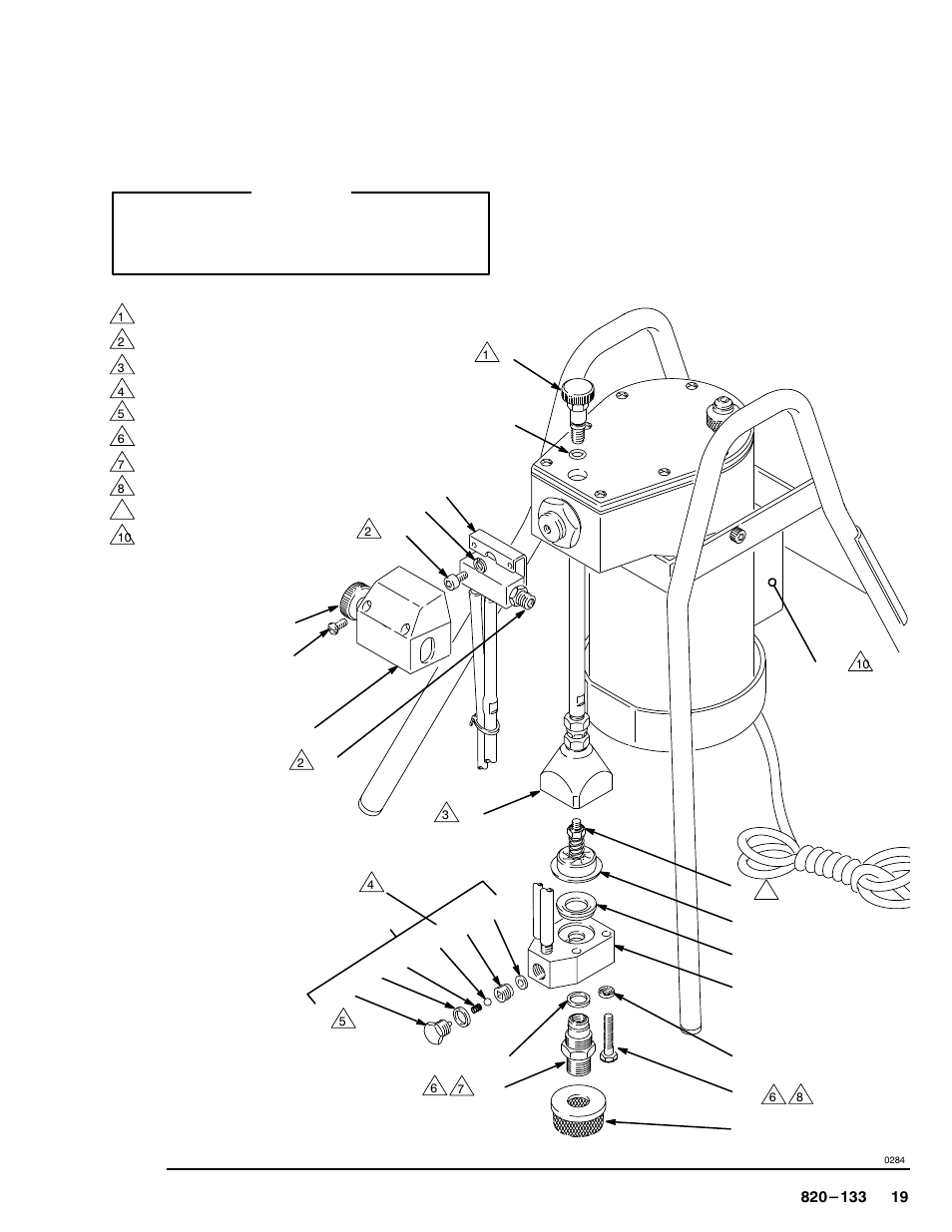 Service, Caution | Graco PT2500 User Manual | Page 19 / 24