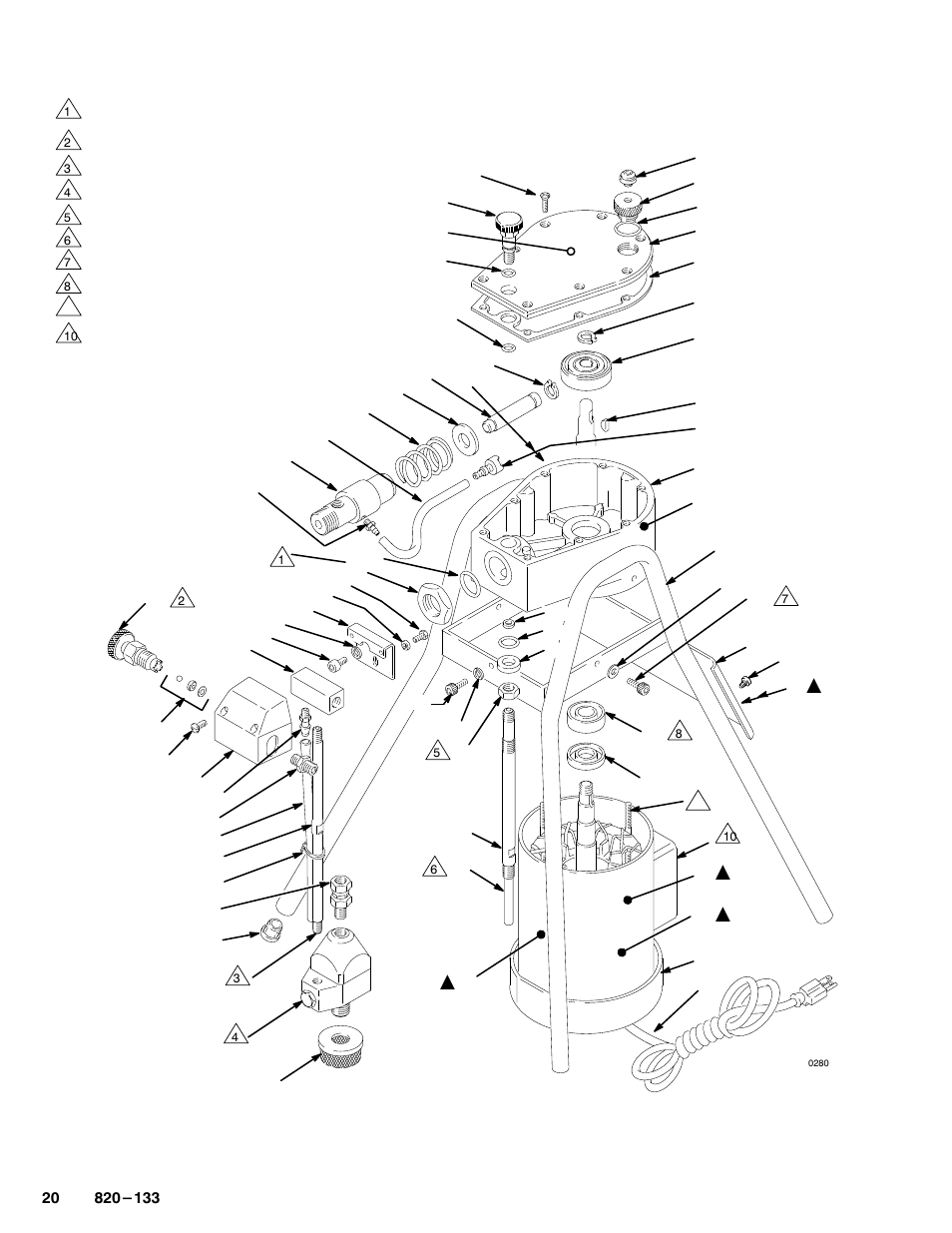 Parts | Graco PT2500 User Manual | Page 20 / 24