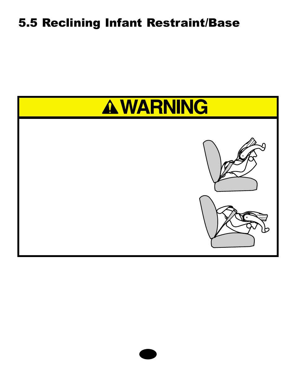 5 reclining infant restraint/base | Graco 4460402 User Manual | Page 36 / 86