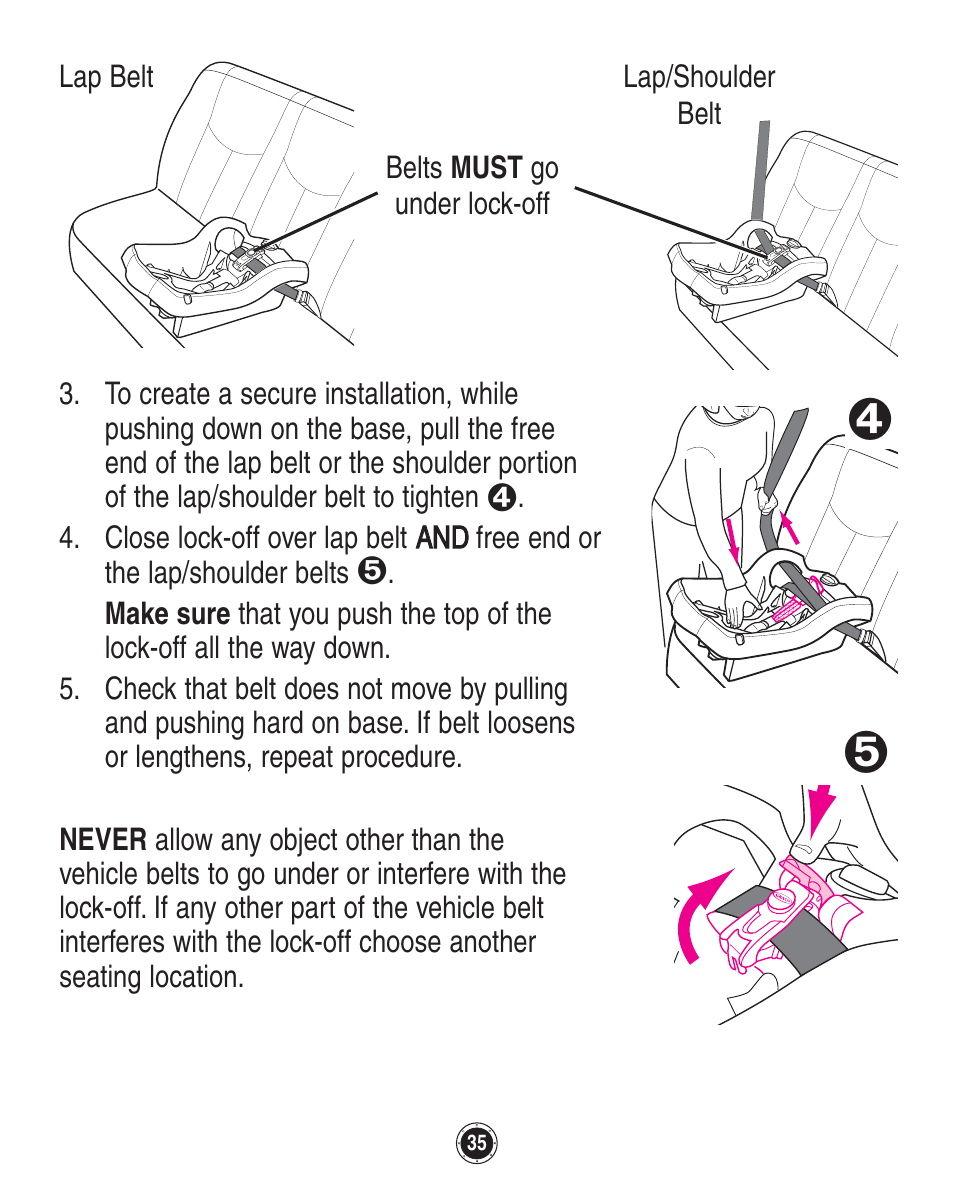 Graco SnugRide 1760658 User Manual | Page 35 / 88