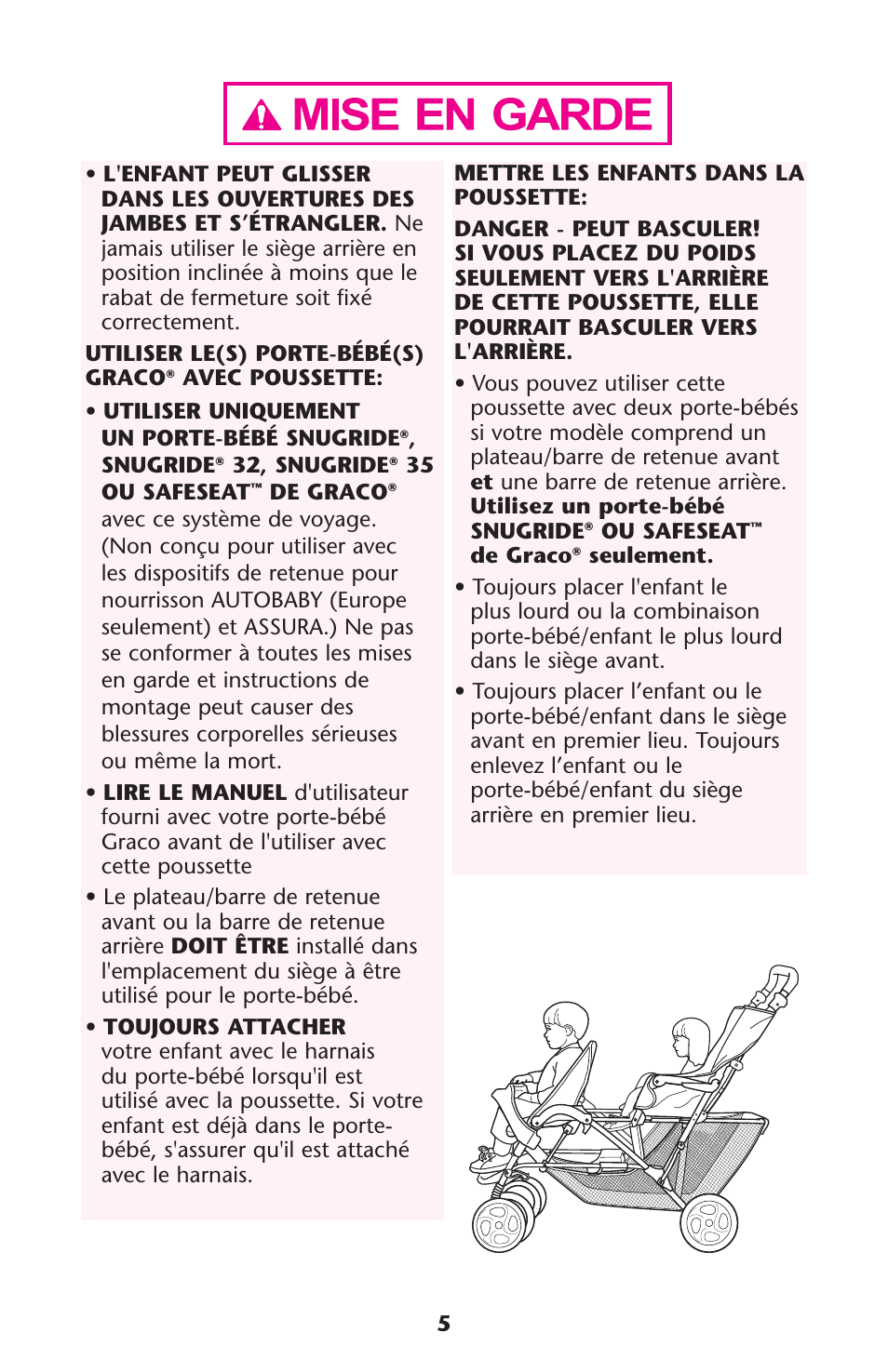 Graco PD117355A User Manual | Page 5 / 36