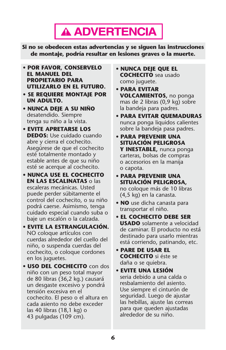 Graco PD117355A User Manual | Page 6 / 36