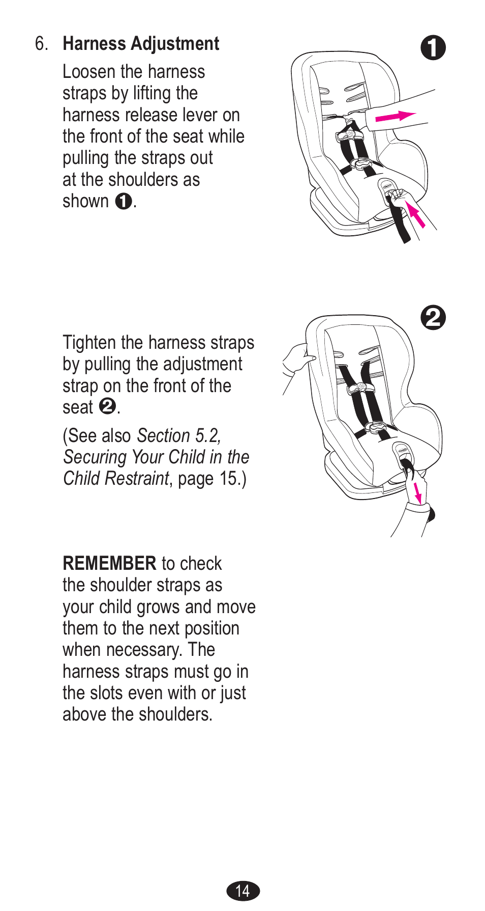 Graco Forward Facing Child Restraint User Manual | Page 14 / 76