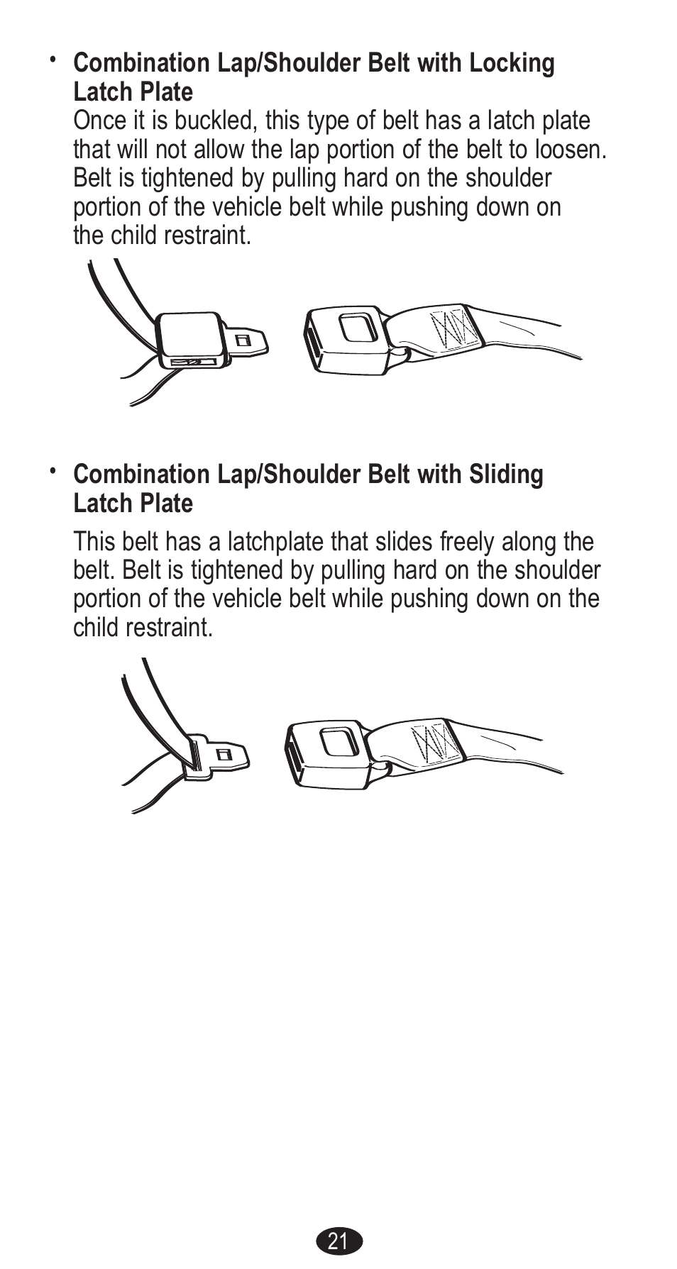 Graco Forward Facing Child Restraint User Manual | Page 21 / 76