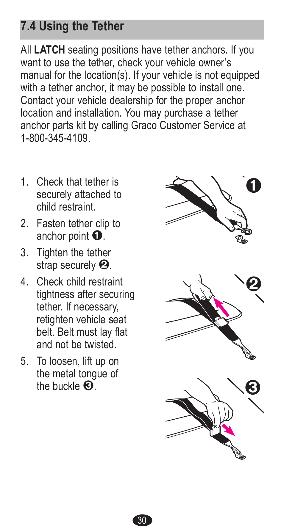 Graco Forward Facing Child Restraint User Manual | Page 30 / 76