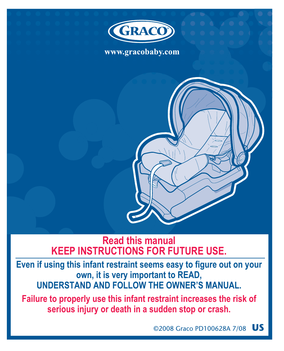 Read this manual keep instructions for future use | Graco Quattro Tour 1749531 User Manual | Page 41 / 128