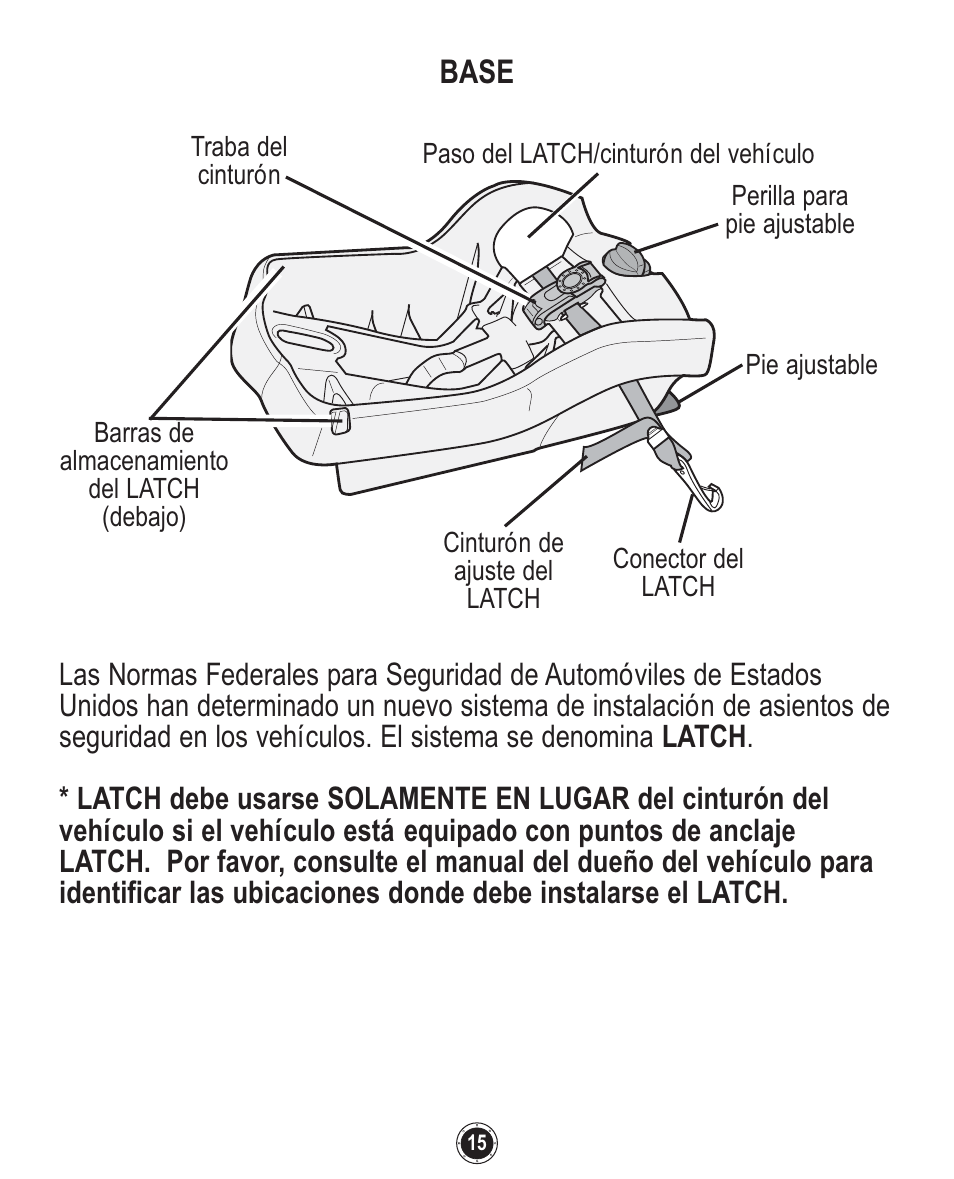 Base | Graco Quattro Tour 1749531 User Manual | Page 99 / 128