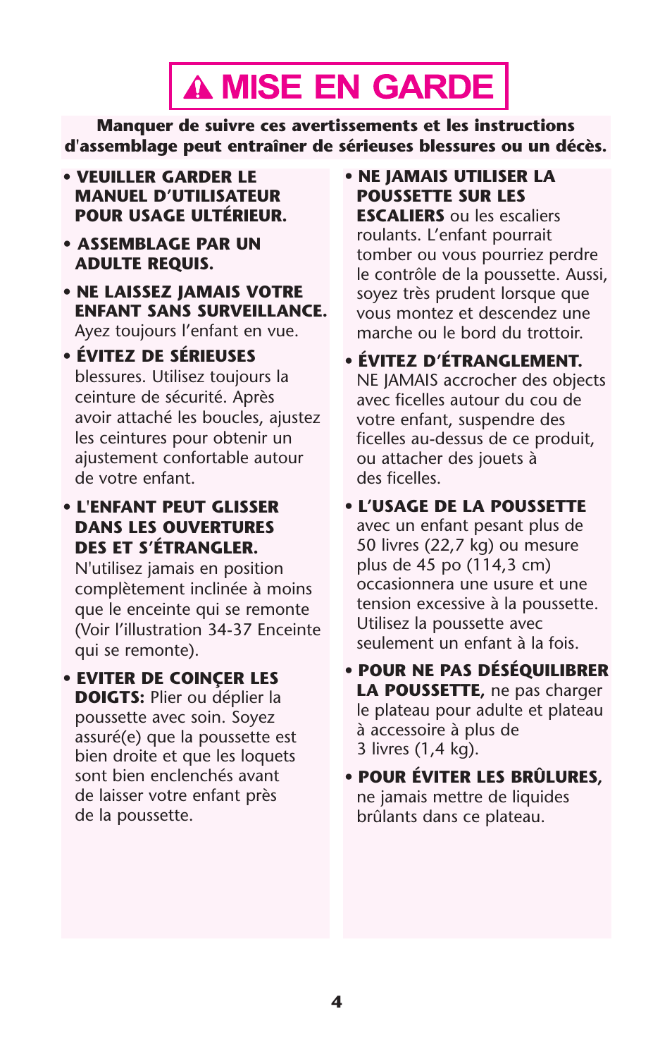 Graco ISPA178AB User Manual | Page 4 / 40