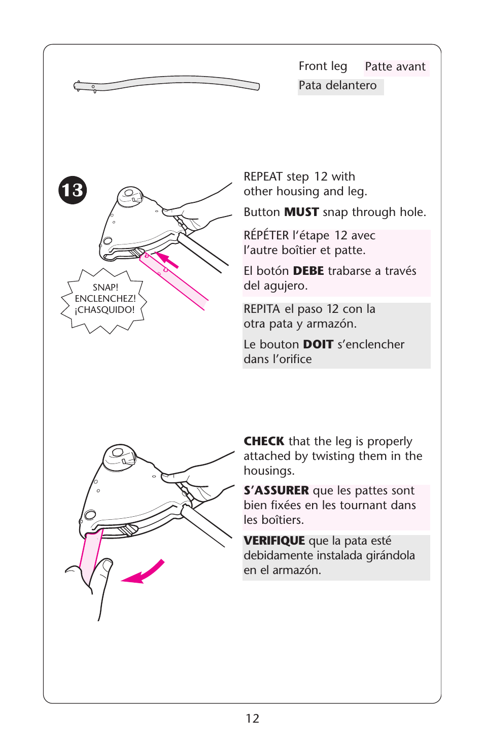 Graco Lovin' Hug 1751537 User Manual | Page 12 / 48