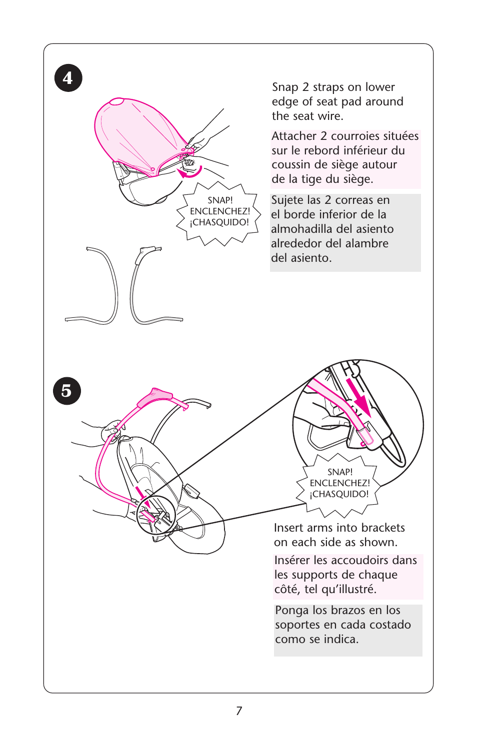 Graco Lovin' Hug 1751537 User Manual | Page 7 / 48