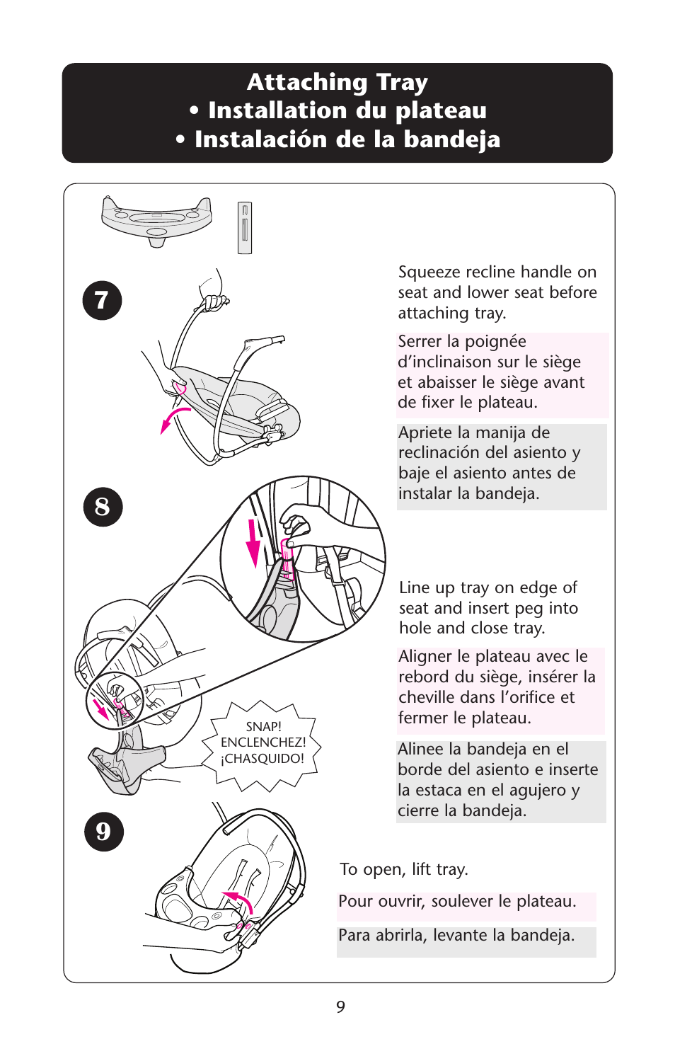 Graco Lovin' Hug 1751537 User Manual | Page 9 / 48