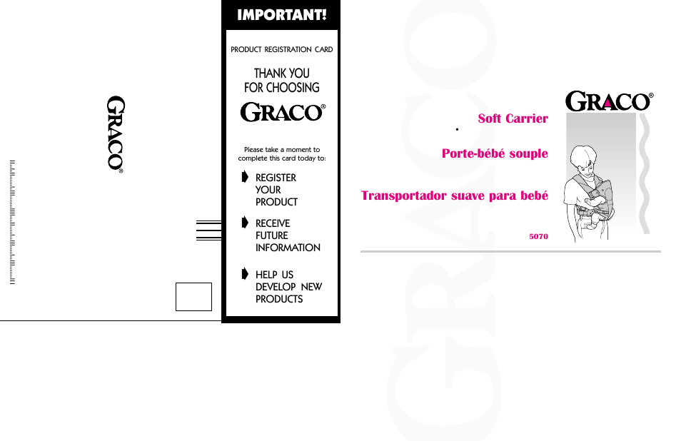 Graco 5070 User Manual | 8 pages