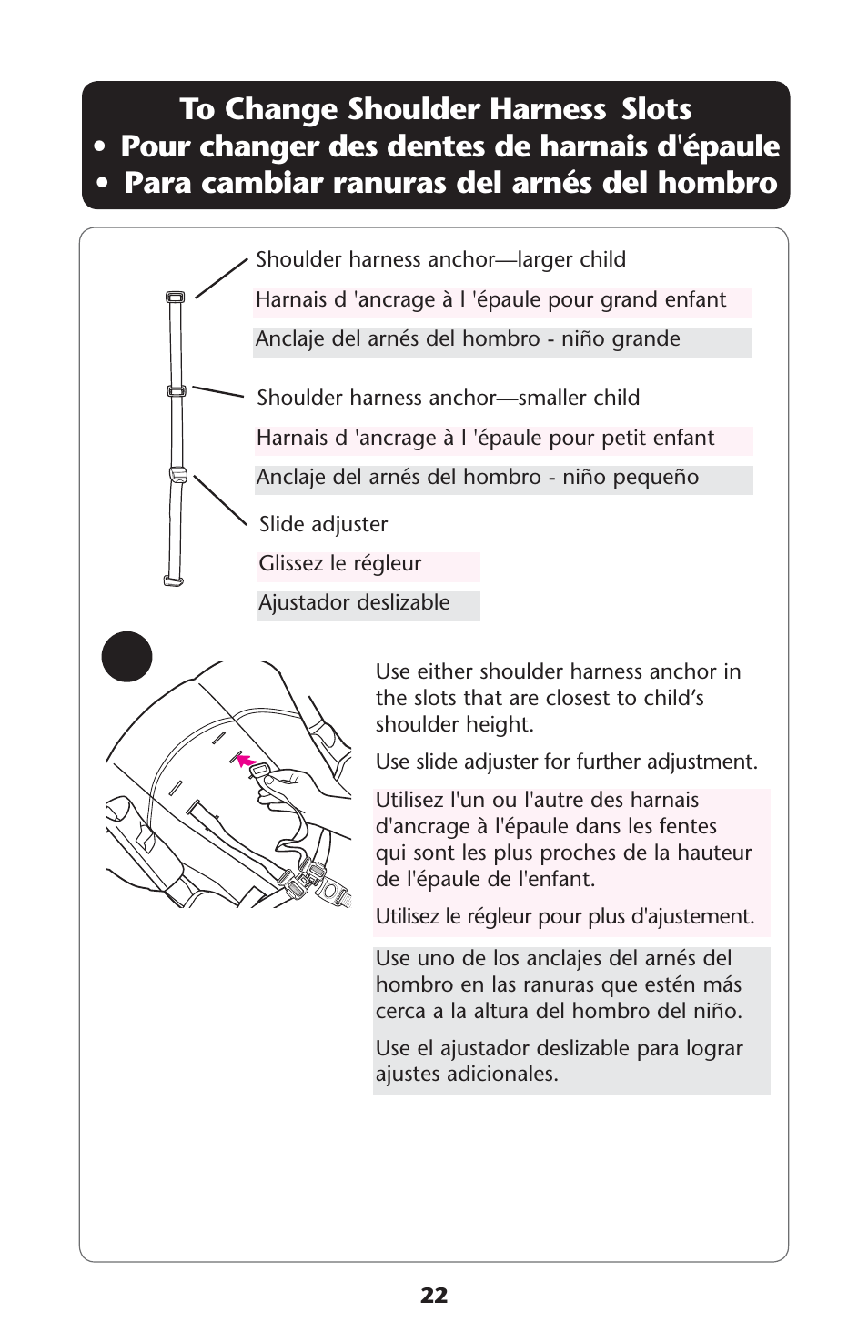 4o s s | Graco 1760752 User Manual | Page 22 / 36