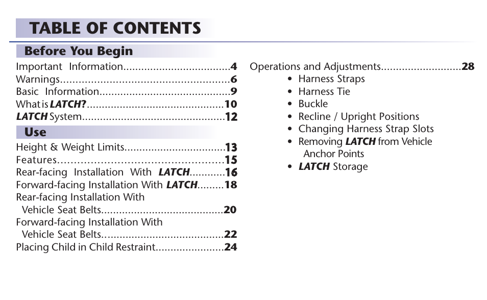 Graco 65 User Manual | Page 2 / 104