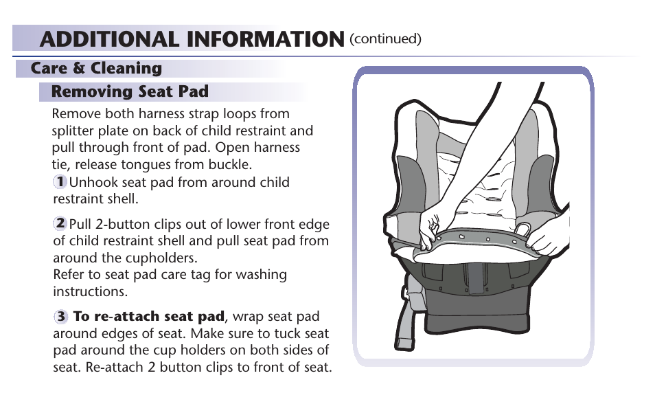 Additional information | Graco 65 User Manual | Page 50 / 104