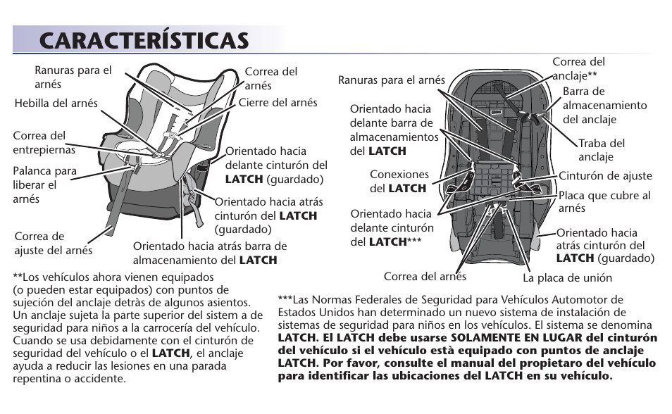 Características | Graco 65 User Manual | Page 67 / 104