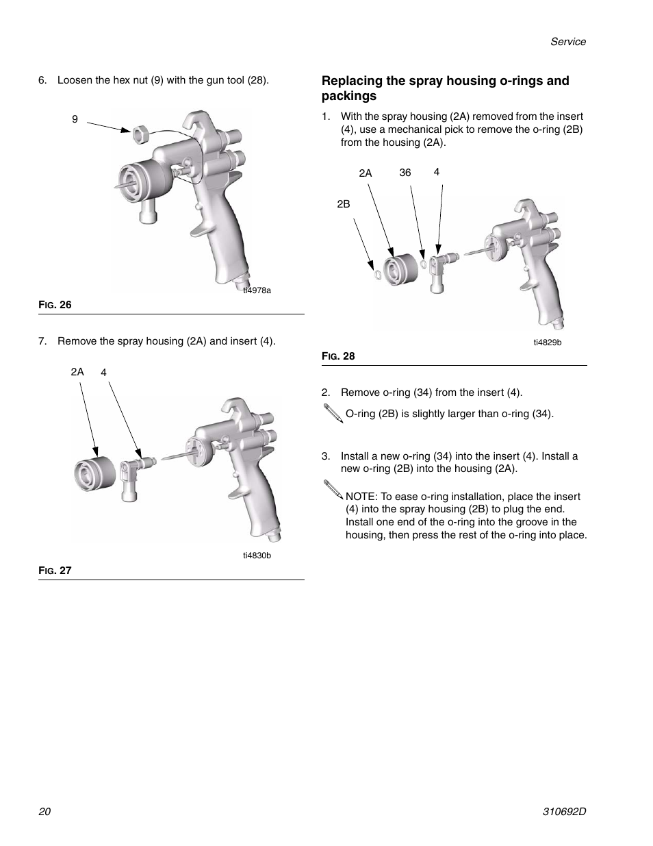 Graco DELTA SPRAY XT GUN 310692D User Manual | Page 20 / 34