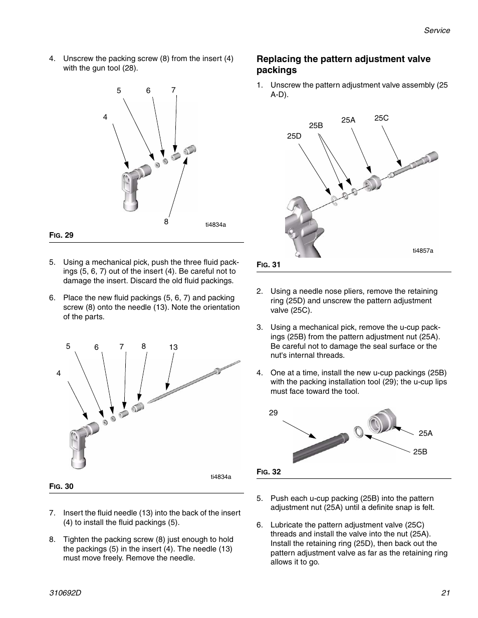 Graco DELTA SPRAY XT GUN 310692D User Manual | Page 21 / 34