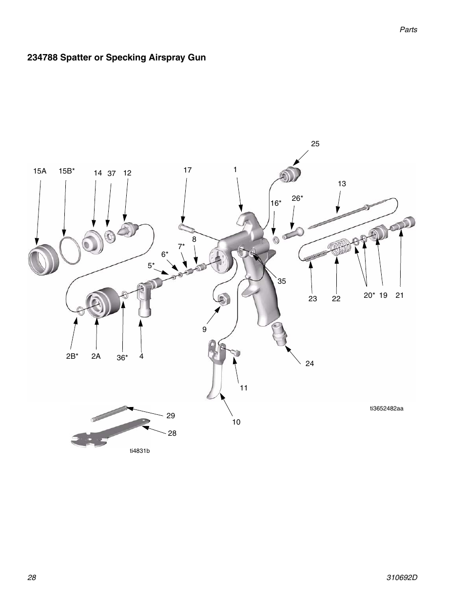 Graco DELTA SPRAY XT GUN 310692D User Manual | Page 28 / 34