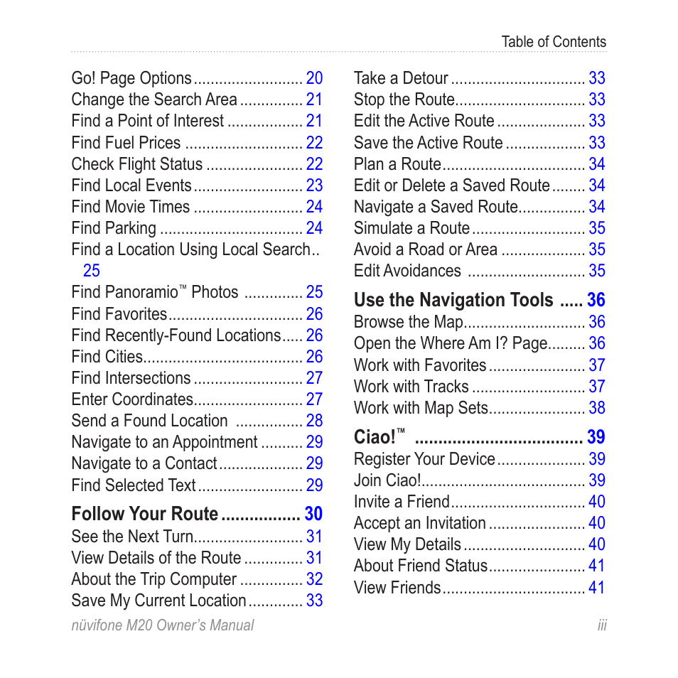 Graco NuviFone m20 User Manual | Page 5 / 114