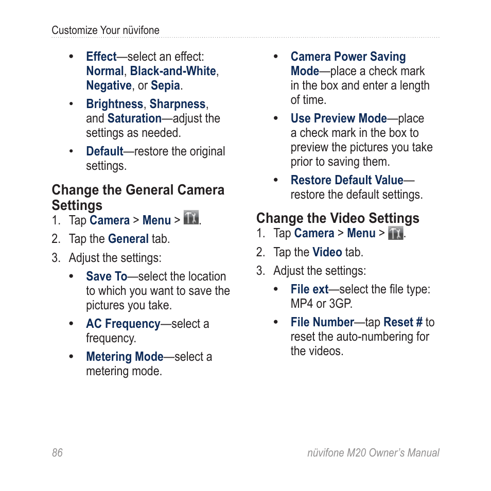 Graco NuviFone m20 User Manual | Page 94 / 114