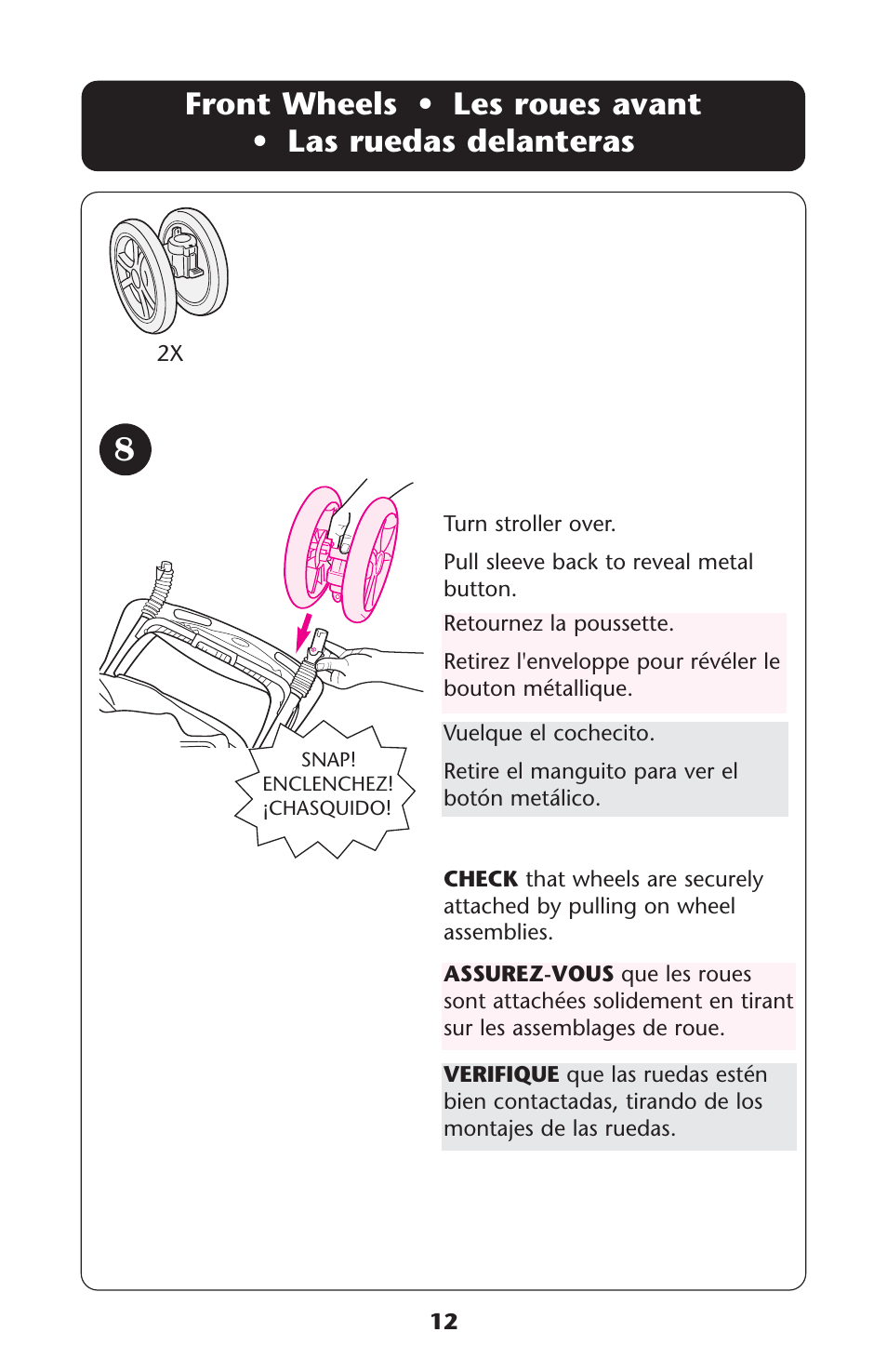 Graco 7255JJB3 User Manual | Page 12 / 112