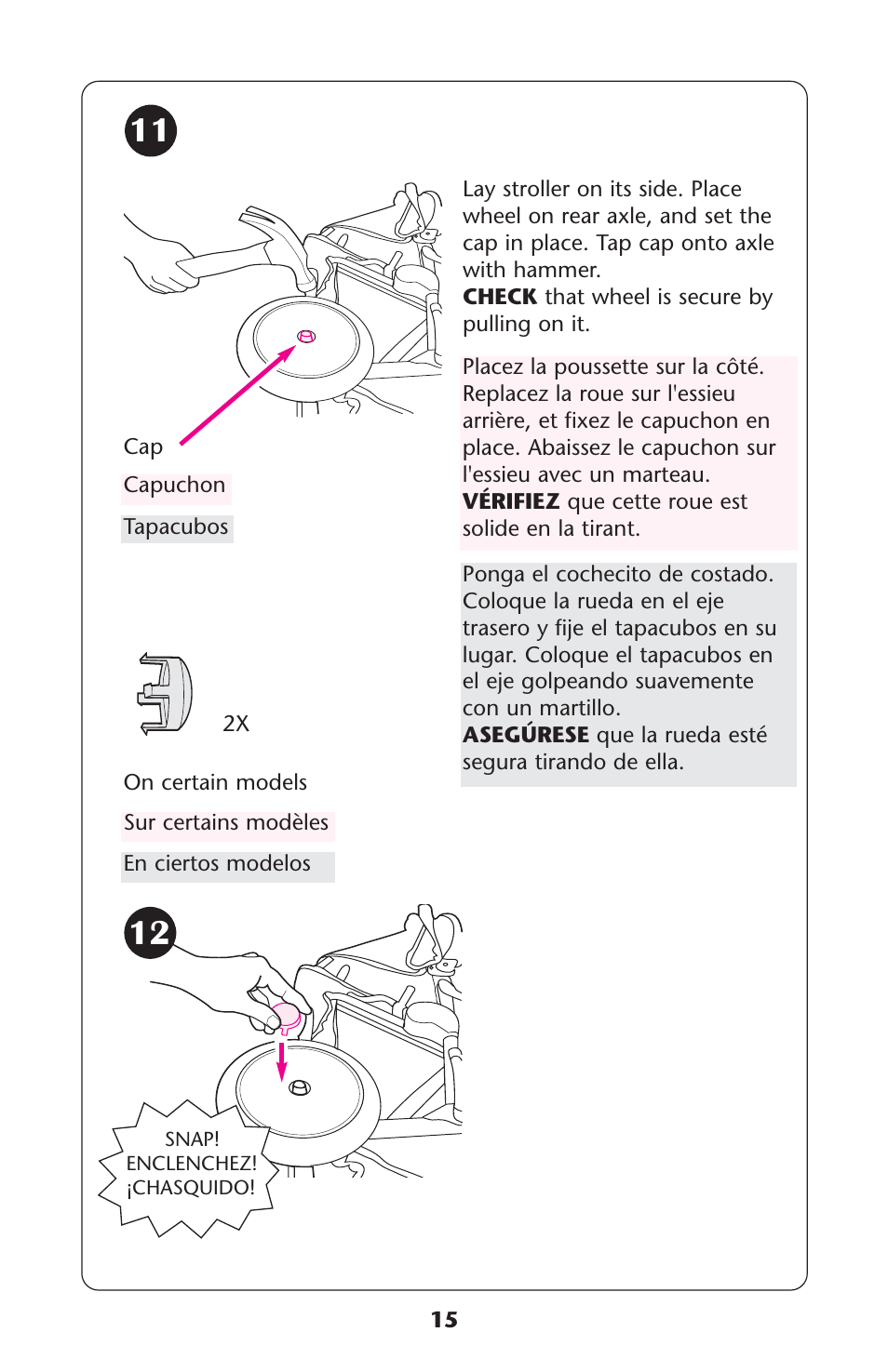 Graco 7255JJB3 User Manual | Page 15 / 112
