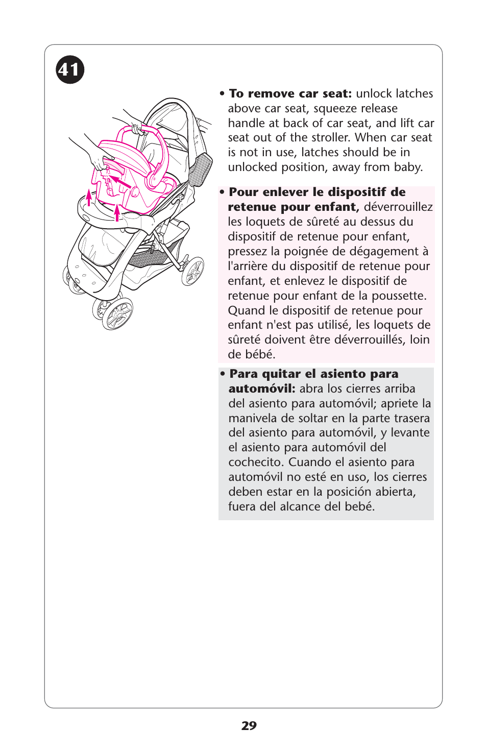 Graco 7255JJB3 User Manual | Page 29 / 112