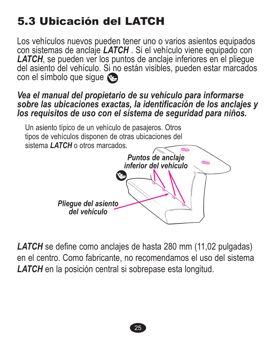 3 ubicación del latch | Graco 7255JJB3 User Manual | Page 97 / 112