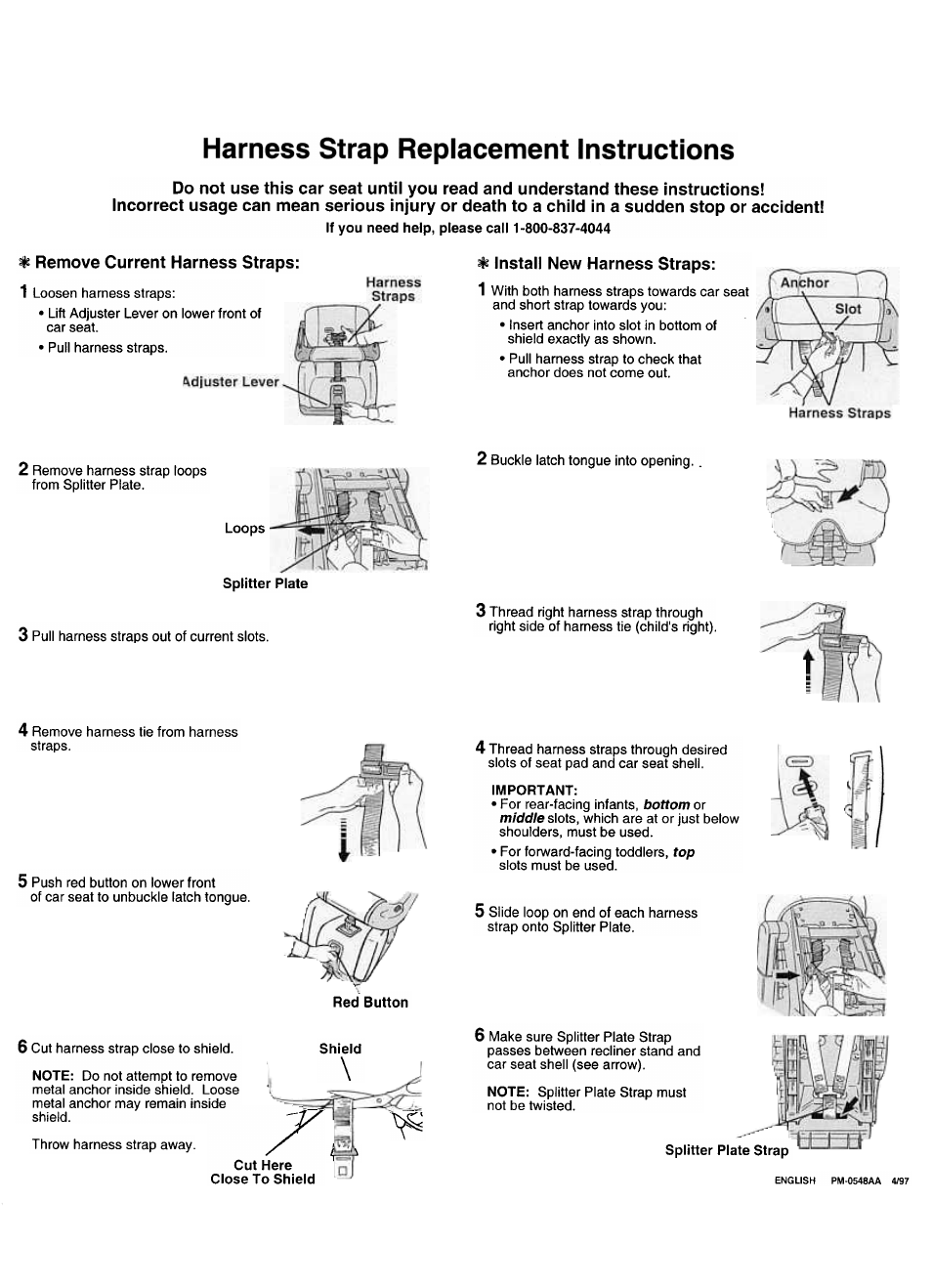 Graco STE 44331 User Manual | 2 pages