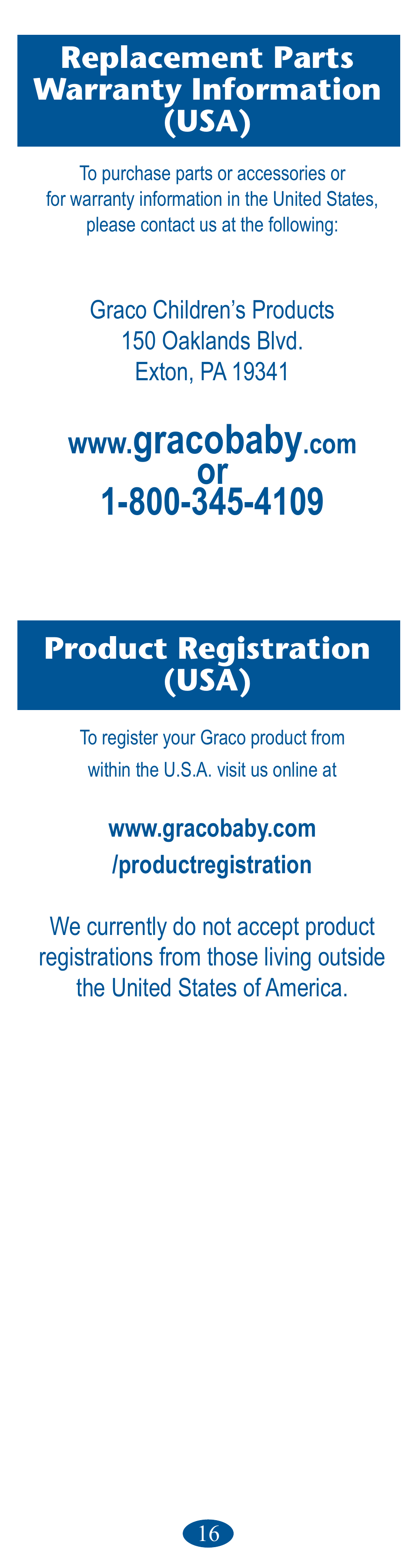 Gracobaby | Graco Ultra Clear PD106594B User Manual | Page 16 / 32