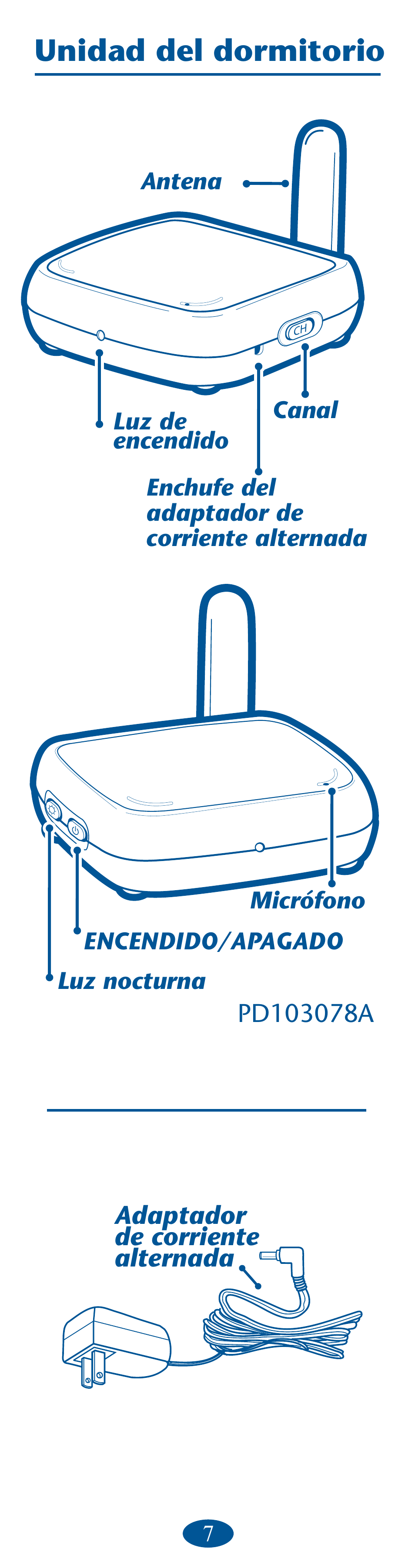 Unidad del dormitorio | Graco Ultra Clear PD106594B User Manual | Page 23 / 32