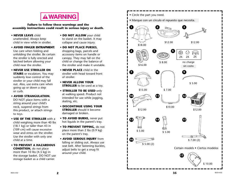 Graco 6110 User Manual | Page 2 / 36