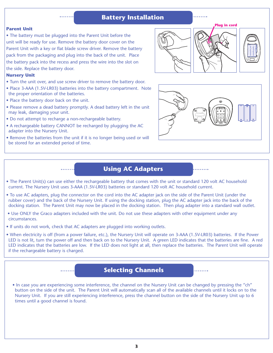 Graco IMONITOR 2791 User Manual | Page 3 / 12