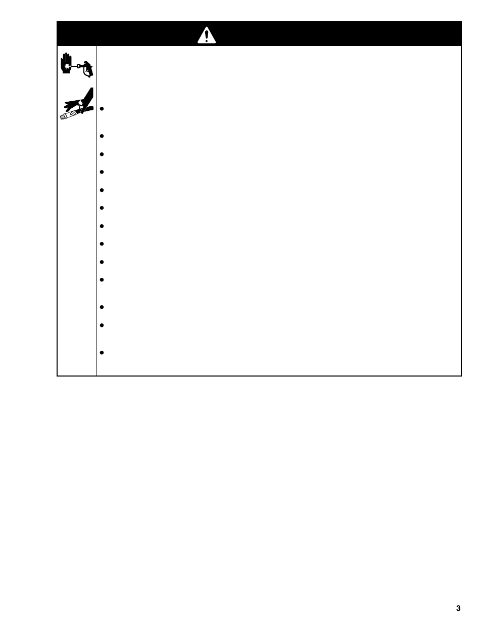 Warning | Graco 230-998 User Manual | Page 3 / 16