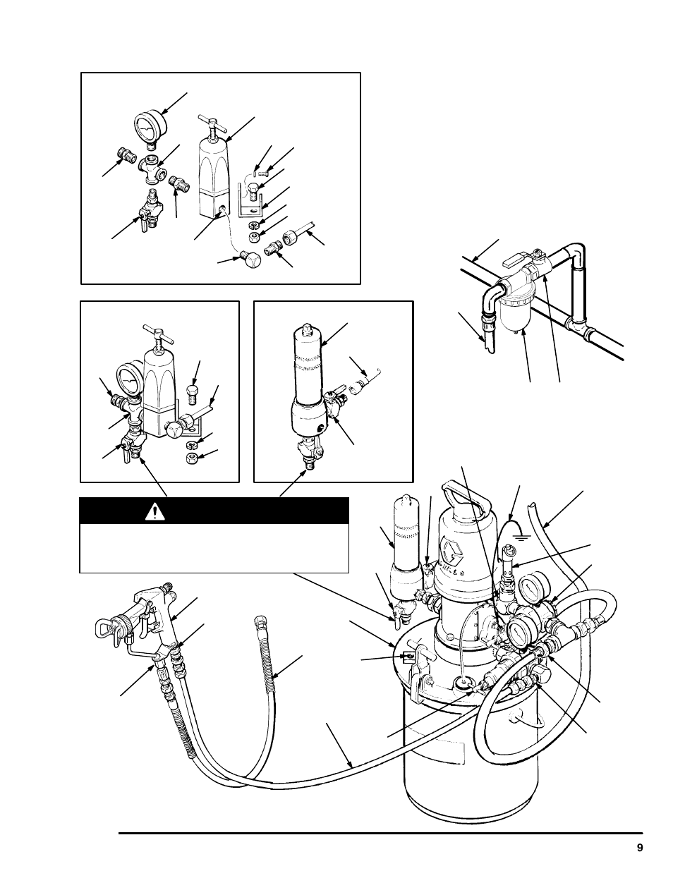 Installation, Warning | Graco 230-998 User Manual | Page 9 / 16
