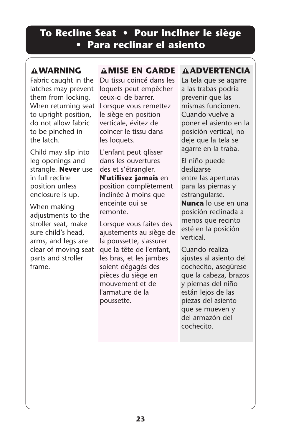 Graco ISPA173AB User Manual | Page 23 / 44