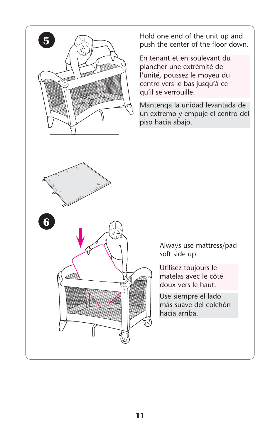 Graco Pack 'n Play ISPP120AD User Manual | Page 11 / 40