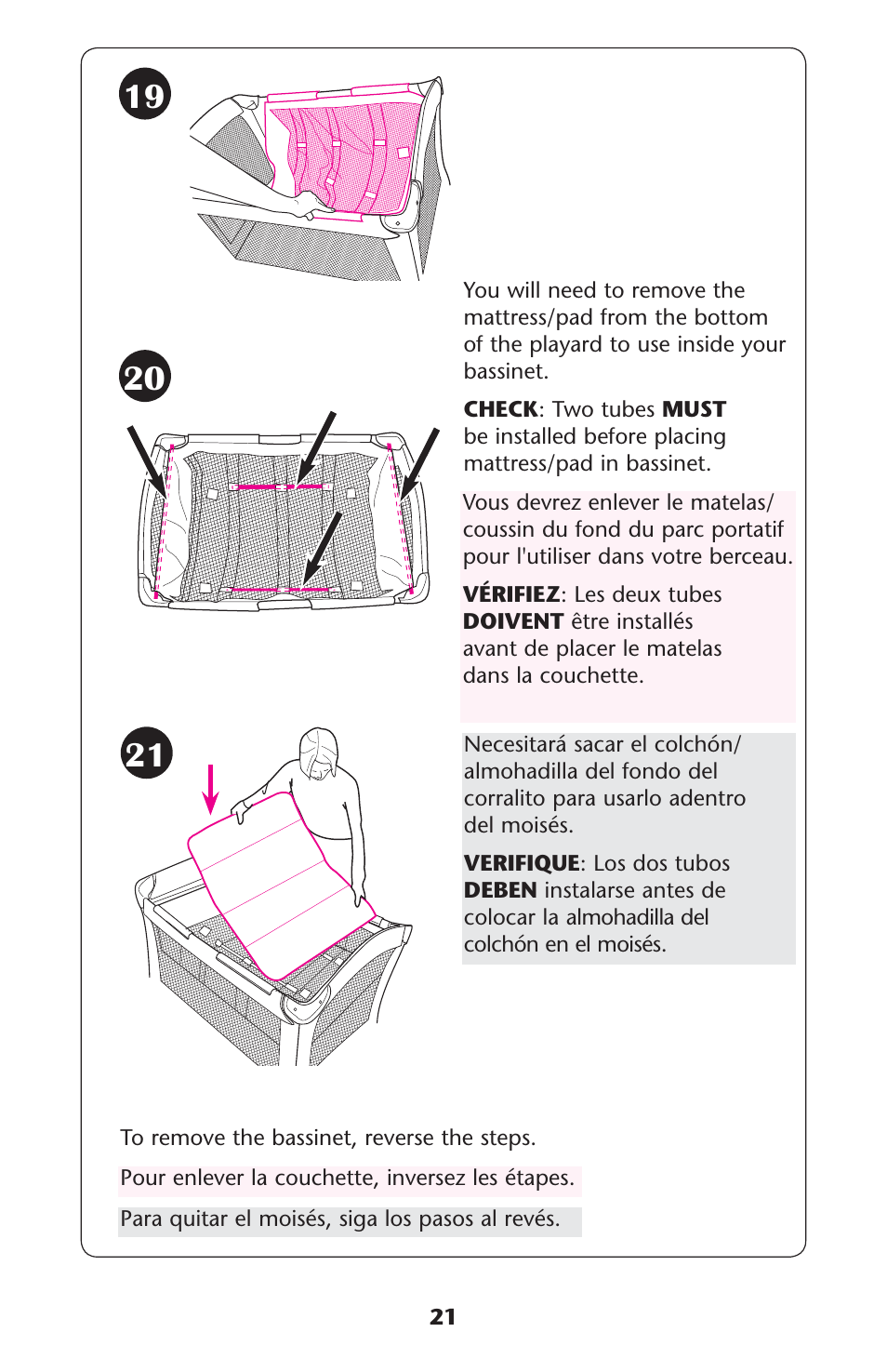 Graco Pack 'n Play ISPP120AD User Manual | Page 21 / 40