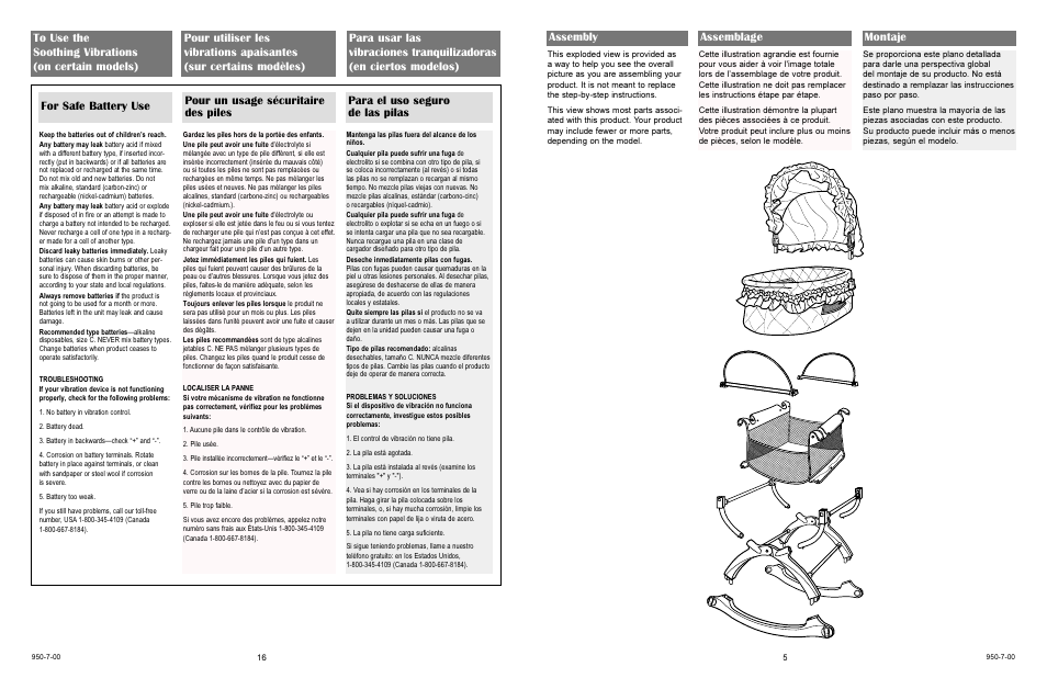 Assembly | Graco 5610 User Manual | Page 16 / 18
