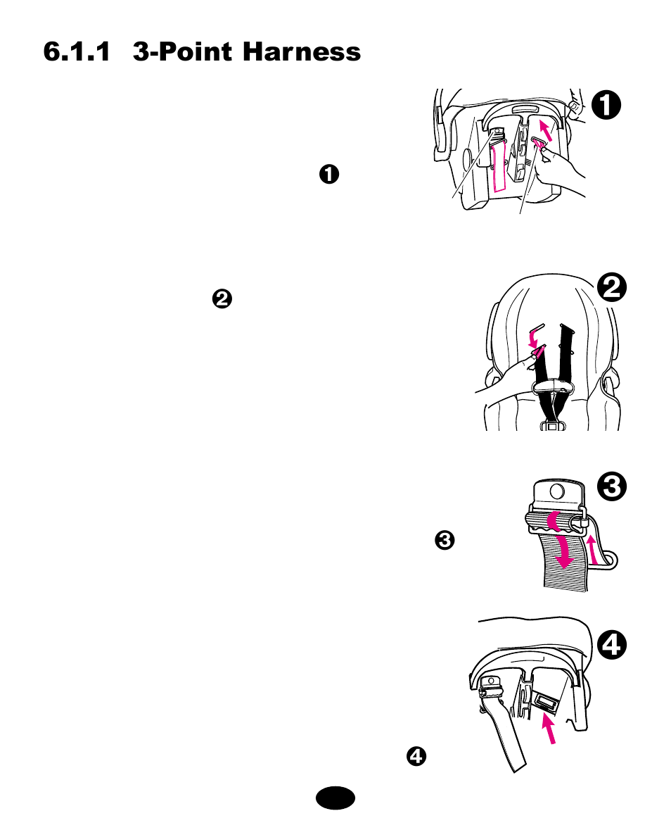 1 3-point harness | Graco ISPA010AD User Manual | Page 60 / 121