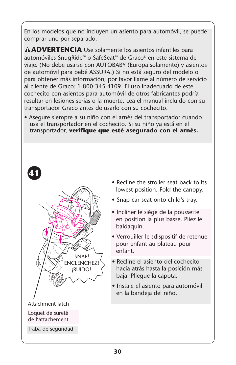 Advertencia | Graco ISPA118AC User Manual | Page 30 / 110