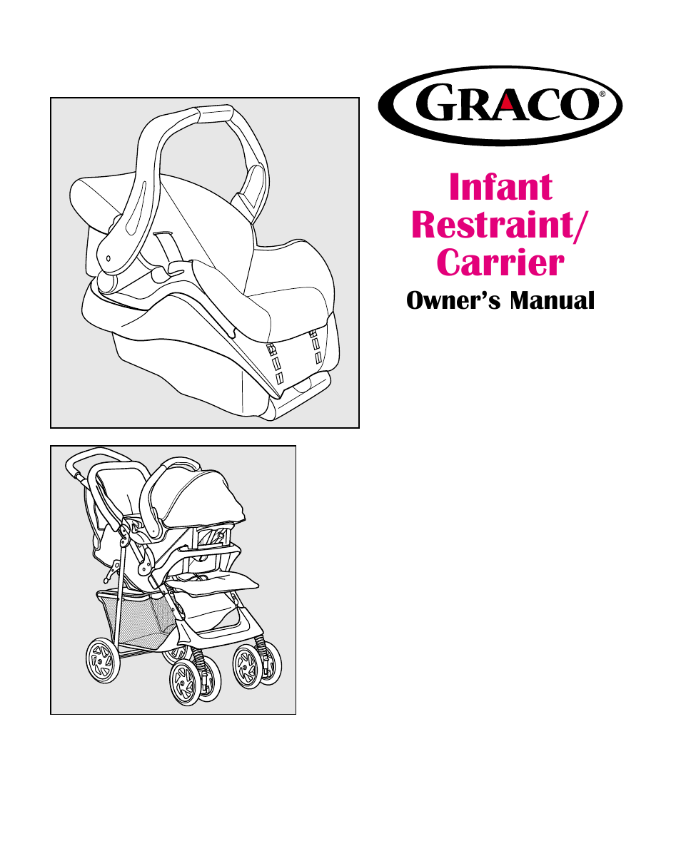 Infant restraint/ carrier, Ispc090ba | Graco ISPA118AC User Manual | Page 37 / 110