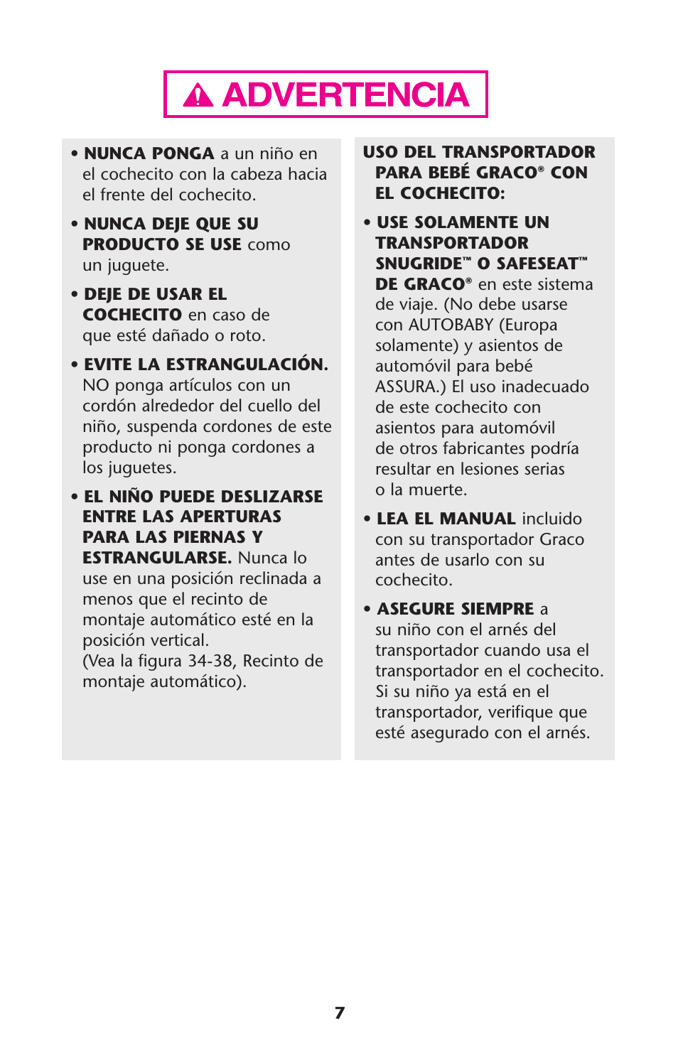 Graco ISPA118AC User Manual | Page 7 / 110
