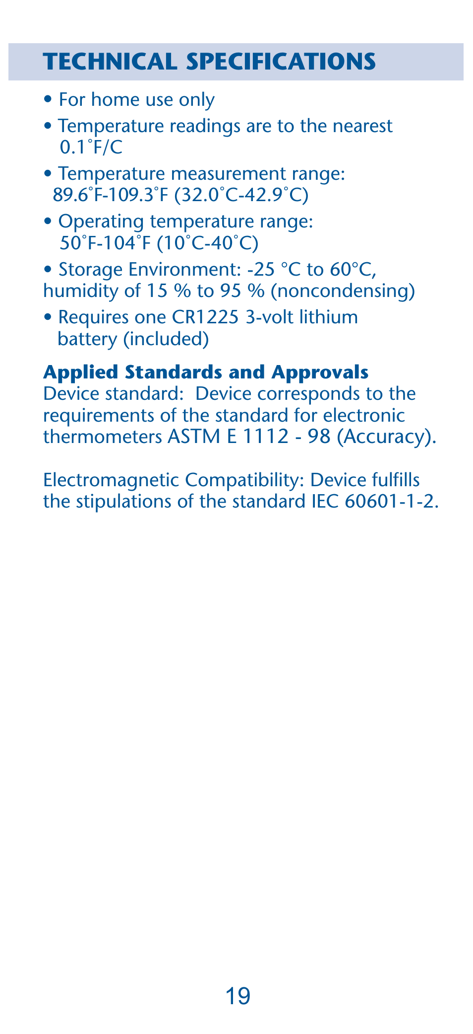 Technical specifications | Graco PD135573A User Manual | Page 19 / 40
